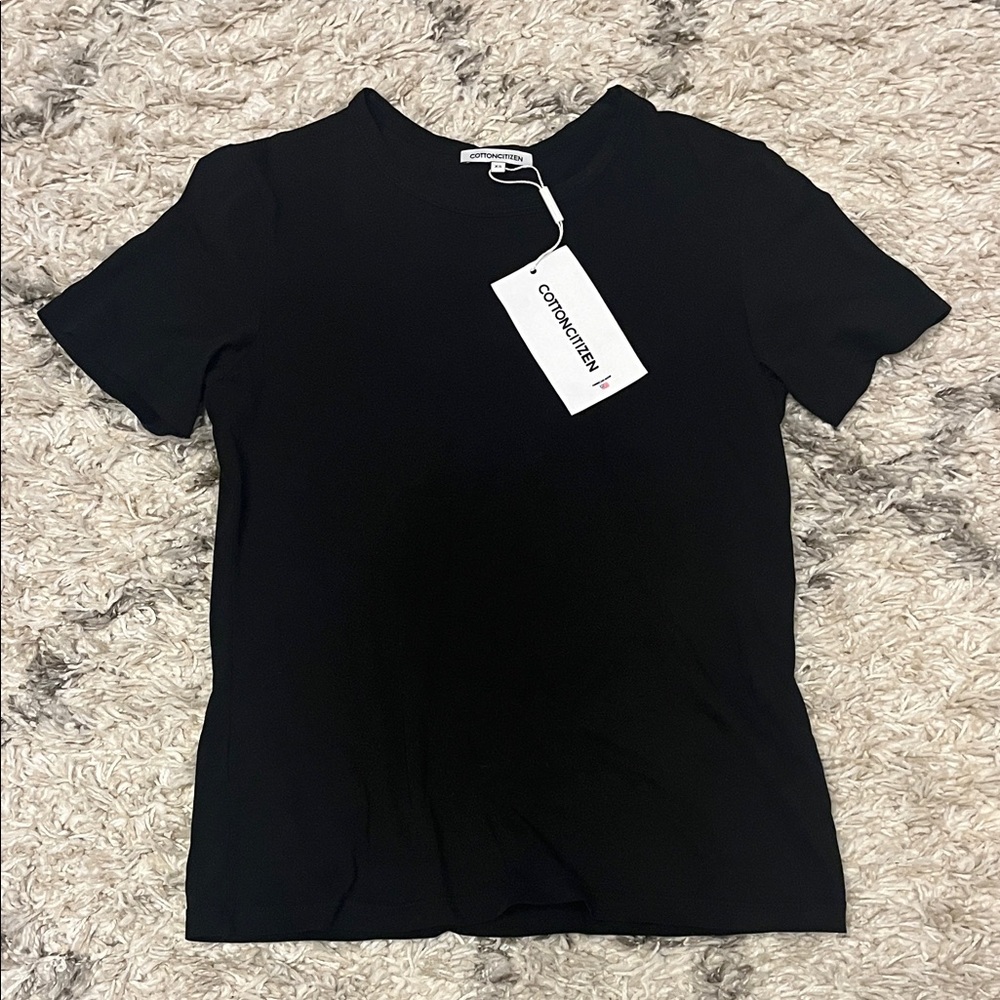 Cotton Citizen black t-shirt. Standard tee. Size xs. New with tag.